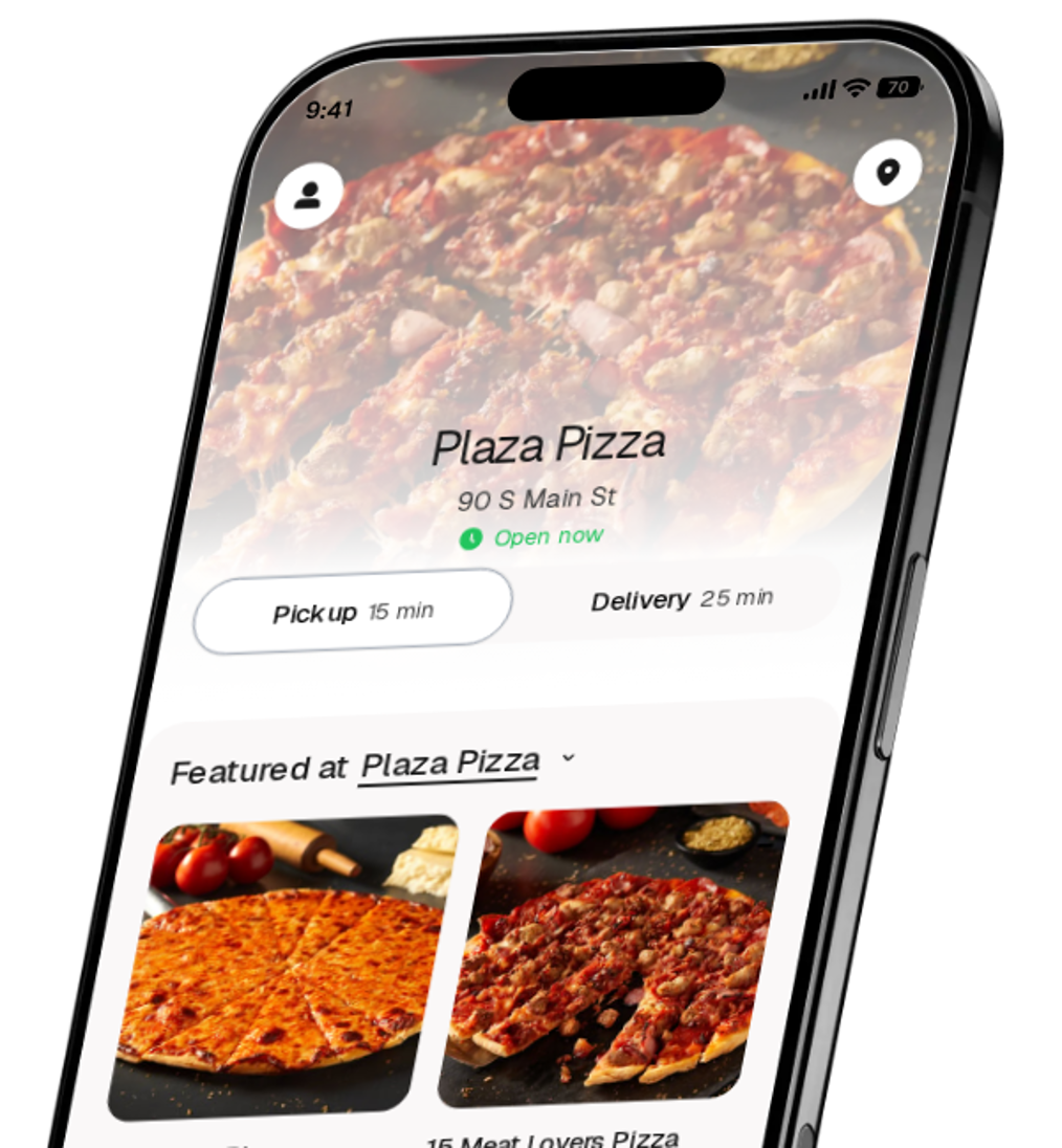 Plaza Pizza app preview
