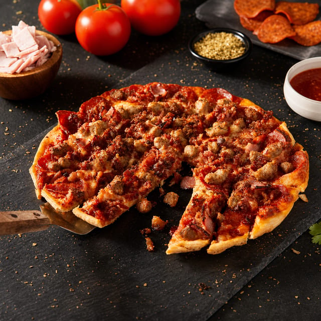 15" Meat Lovers Pizza.