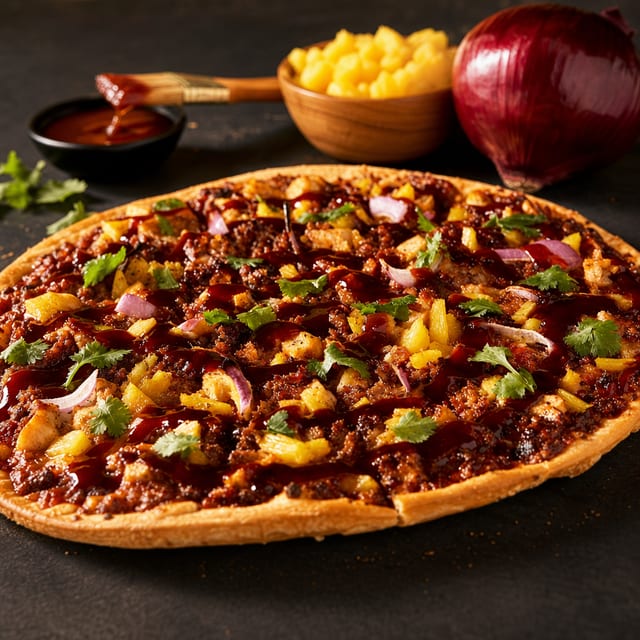 10" Cauliflower Crust BBQ Chicken Pizza.