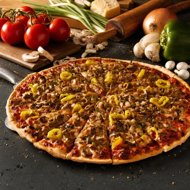 15" Veggie Pizza.