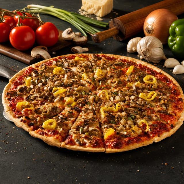 13" Veggie Pizza.