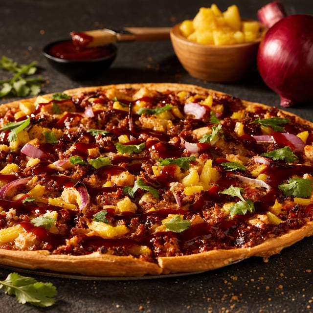 11" BBQ Chicken Pizza.
