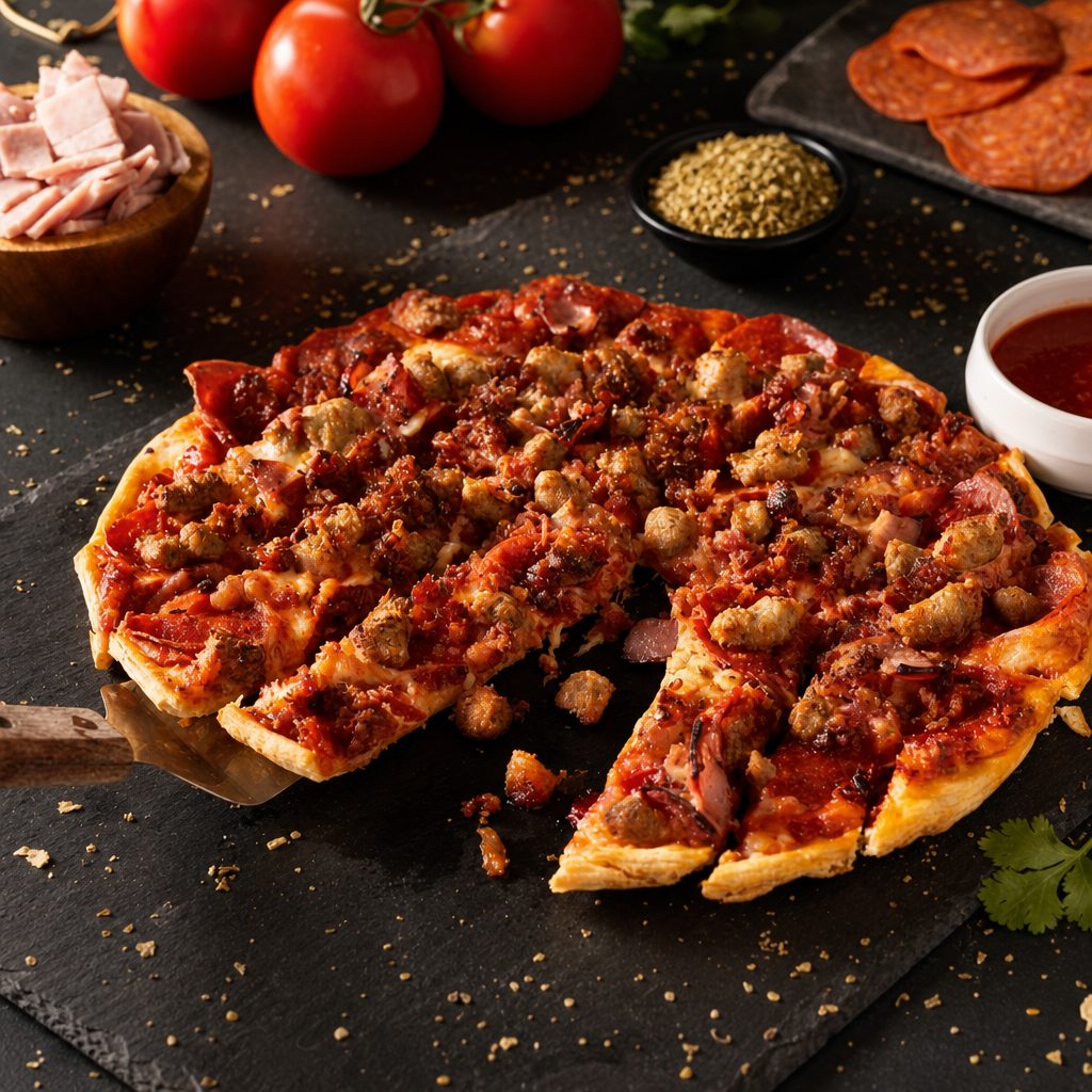 15" Meat Lovers Pizza.