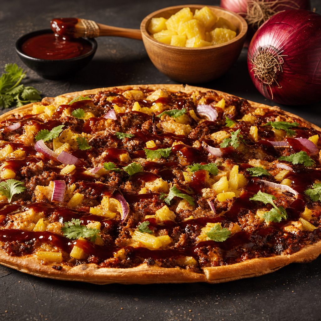 10" Cauliflower Crust BBQ Chicken Pizza.
