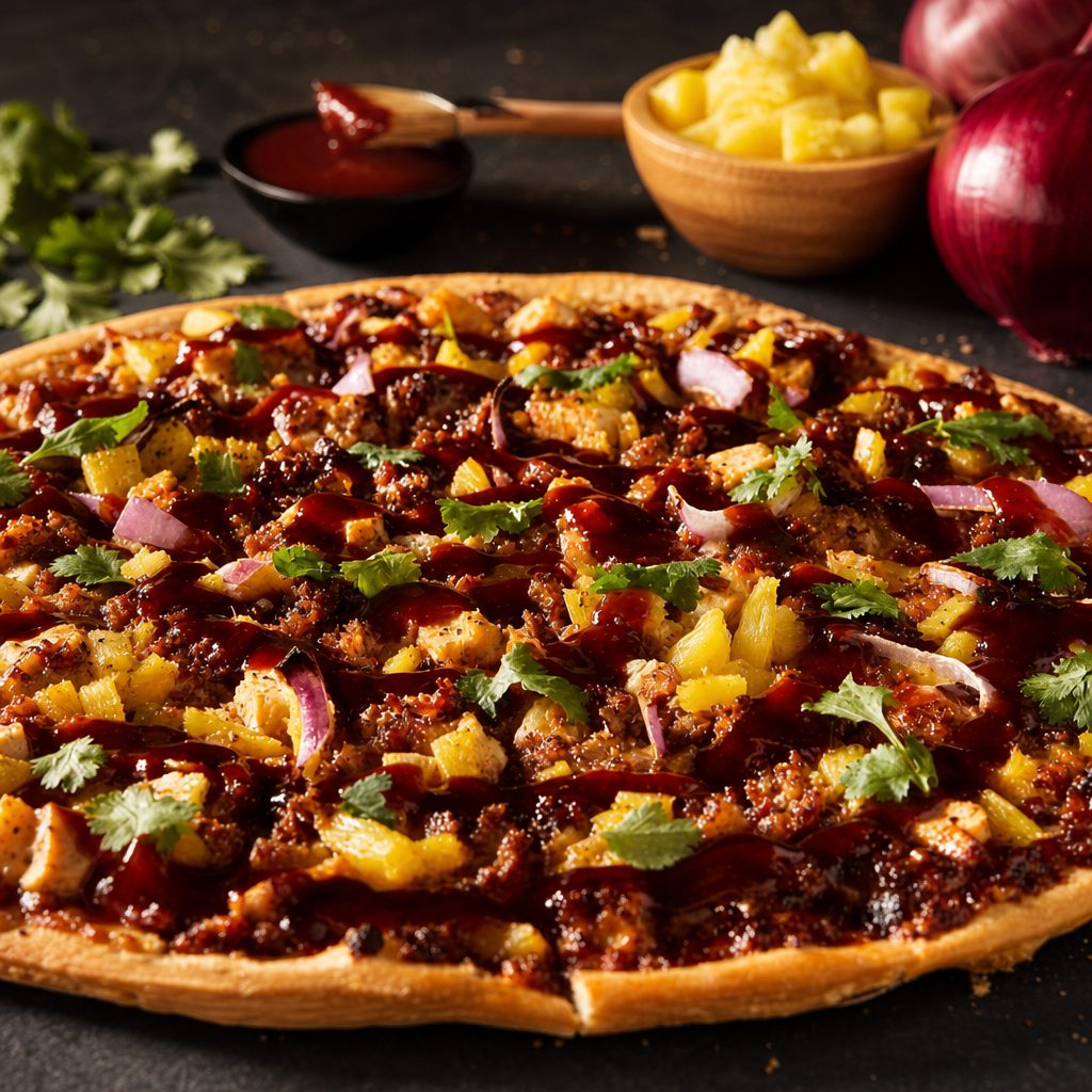 11" BBQ Chicken Pizza.