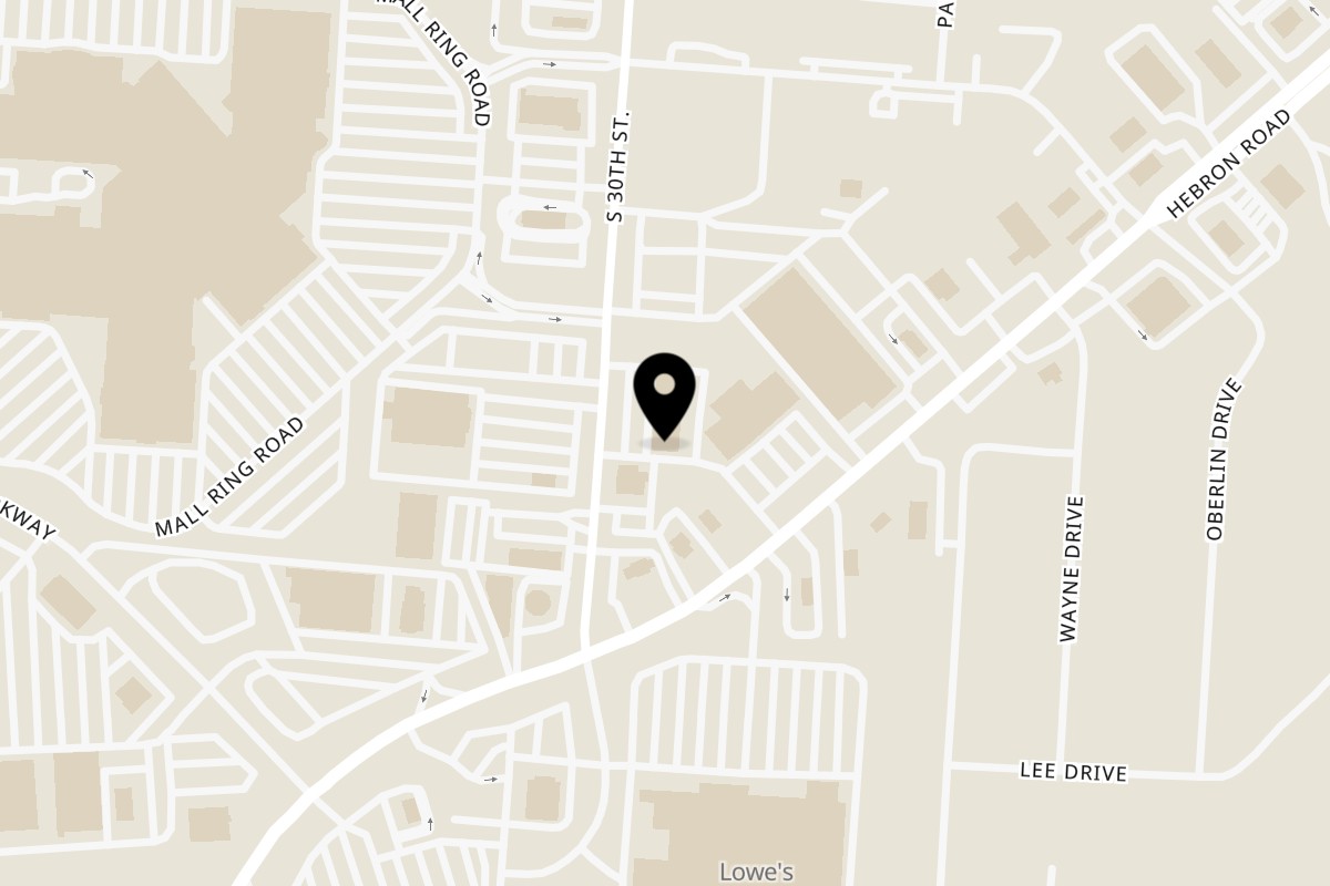 Map showing the location of Plaza Pizza Heath on 830 S 30th St in Newark